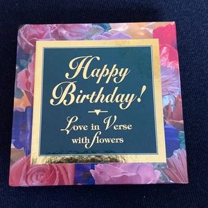VTG Sweet Little Book - Happy Birthday! Love in Verse with Flowers